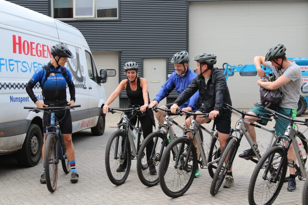 georganiseerde mountainbike tocht hoegen fietsverhuur